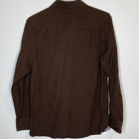 Large Tommy Bahama Chocolate Silk Blend LS Shirt in size Large - Picture 3 of 4